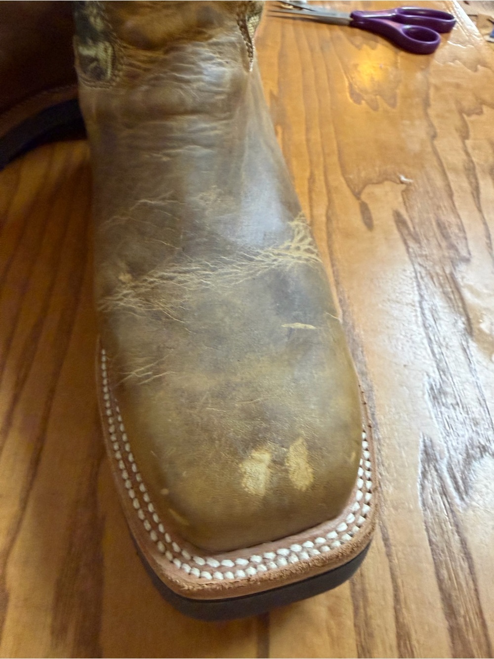Justin True Timber Tall Western Cowgirl Boots with Pink Camo Shaft Size 11B - Picture 10 of 14